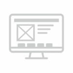 Icon Webseitendesign - Monitor mit Webseite
